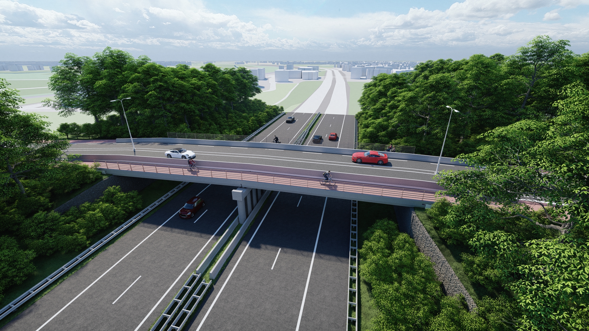 Impressie circulair viaduct A76 